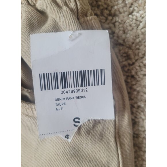 NWT Forever 21 Women's Taupe Denim High Rise Tapered Pants Elastic Waist - Picture 9 of 10